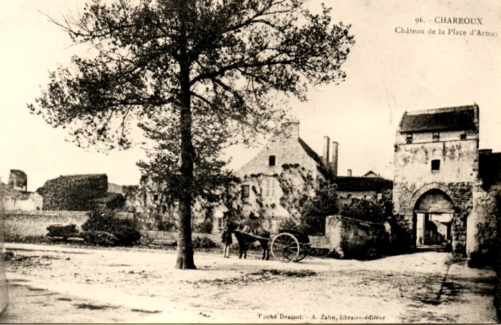Charroux : Les lieux des nouveaux travaux d'« embellissement » prévus pour l'automne, vers 1900